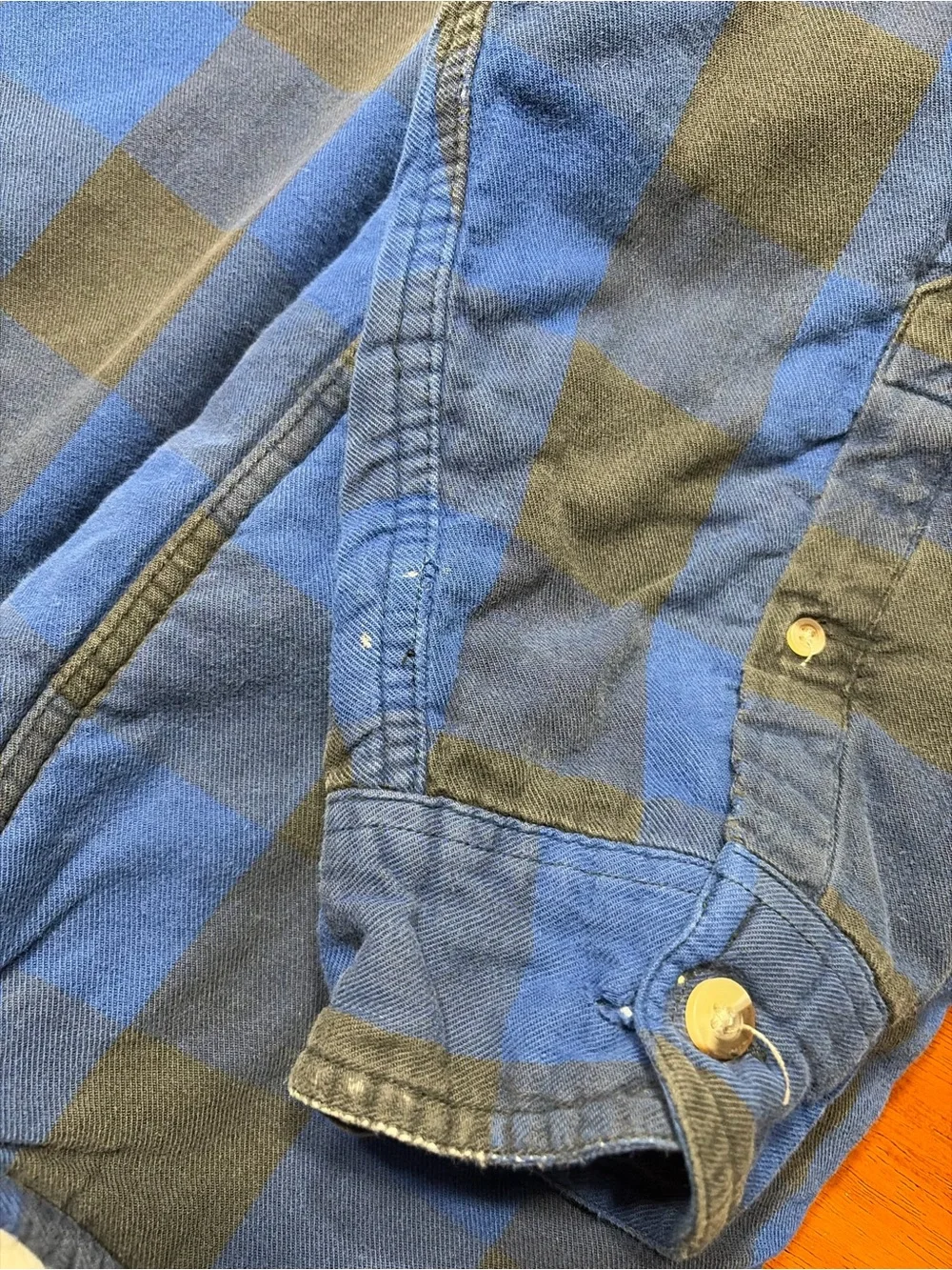 RedHead Men’s 2XL Sherpa Lined Flannel Shirt Jacket Blue Buffalo Plaid Shacket
